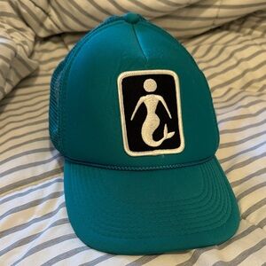 Teal Mermaid Patch Trucker Hat
